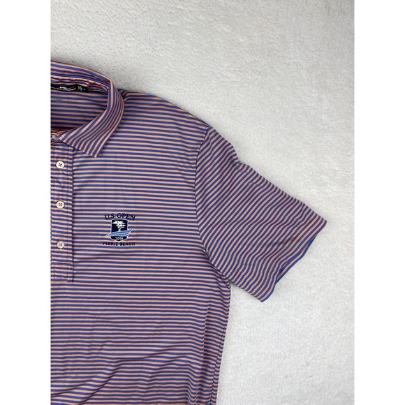 US OPEN PEBBLE BEACH x RLX RALPH LAUREN Mens Polo Shirt Medium Golf‎ Performance - Picture 11 of 12